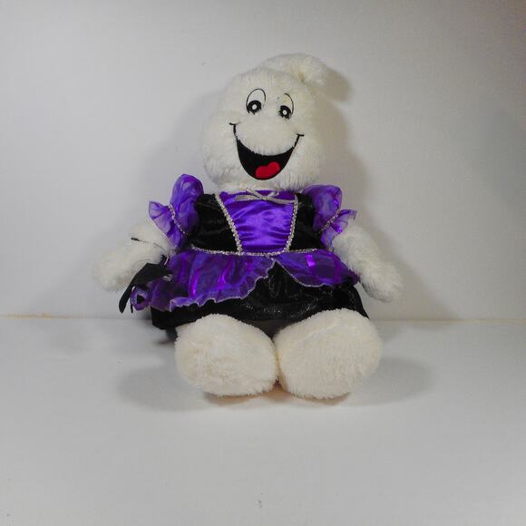 BUILD A BEAR HALLOWEEN GHOST W/ GLOW IN DARK EYES - Picture 1 of 4